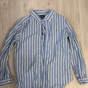 Ralph Lauren Kids Striped Blue and Yellow Shirt